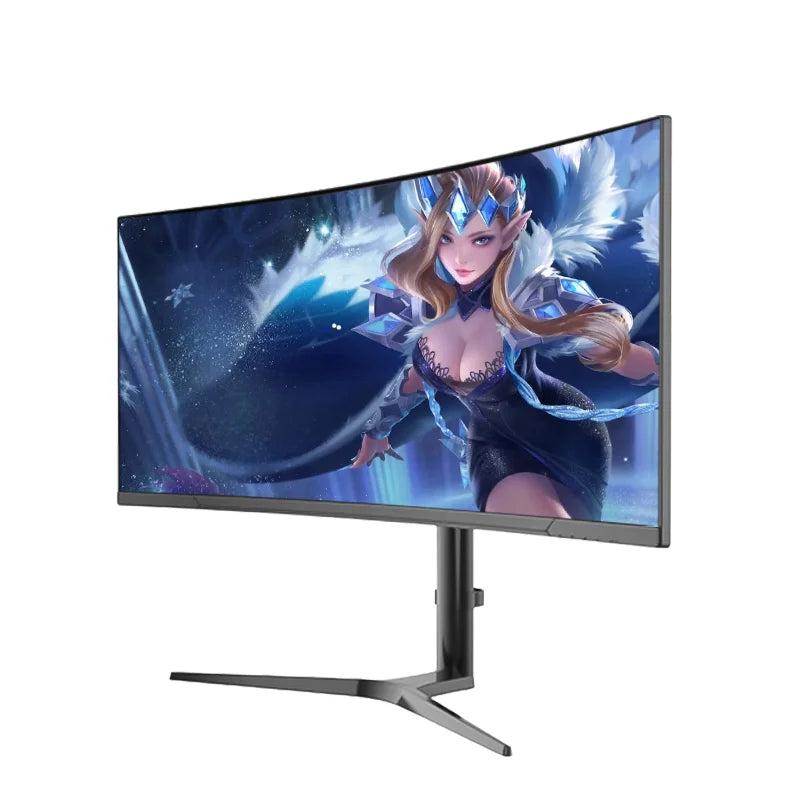 High Refresh 34 Inch 3440*1440 100HZ  Curved Borderless PC Lifting Gaming Monitor Gaming Experience