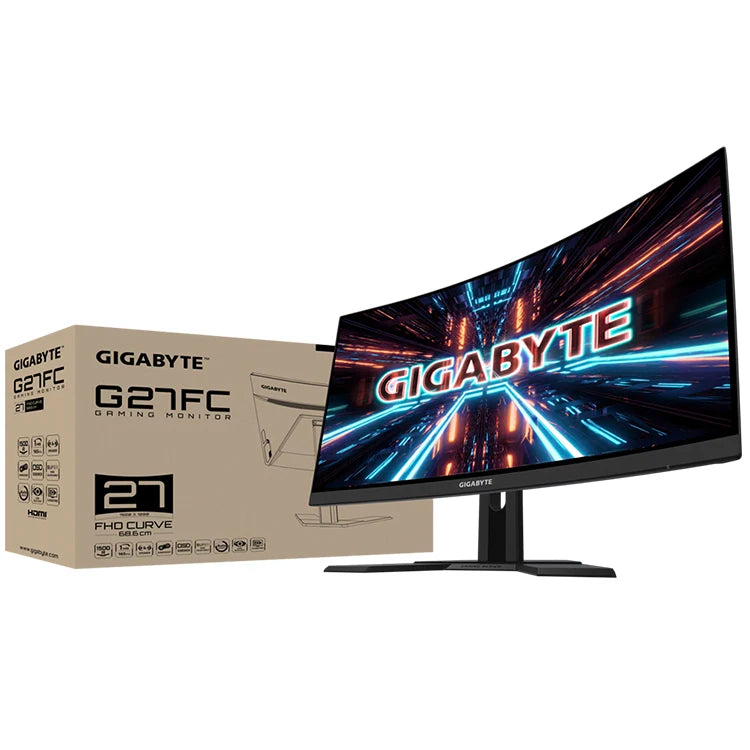GIGABYTE G27FC 27 Inch 1ms Response Time 165Hz 1080P Curved Gaming Monitor with Display Port 1.2 Support AMD FreeSync Premium