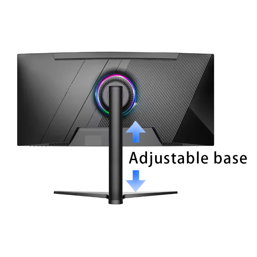 High Refresh 34 Inch 3440*1440 100HZ  Curved Borderless PC Lifting Gaming Monitor Gaming Experience