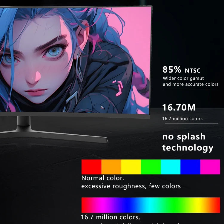 Factory Wholesale Oem 34 Inch Monitor Curved Screen 3440*1440 4k 165hz Rich Interface Led Monitor for Gaming