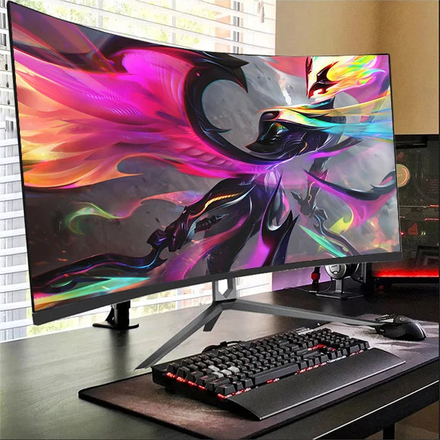 144Hz Curved 27 Inch FHD Widescreen RGB USB LED Gaming Monitor VA Panel 1ms Response Time 100% SRGB DCI-P3 95% Color Gamut